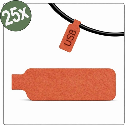 Quadrios 26CA796 26CA796 kabelové značení 20 x 40 mm Barva aktivního pole: červená počet štítků: 25