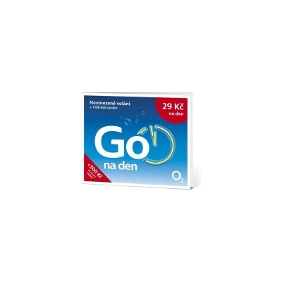 O2 SIM karta GO na Den - Kredit 100Kč