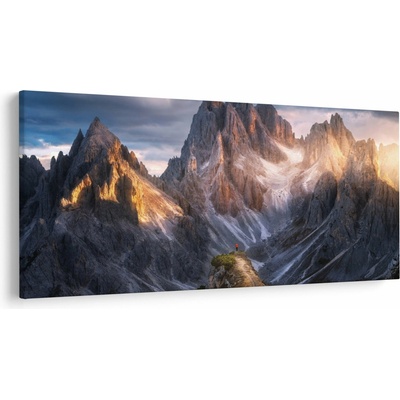 Obraz - Horská panoráma, jednodielne 250x125 cm