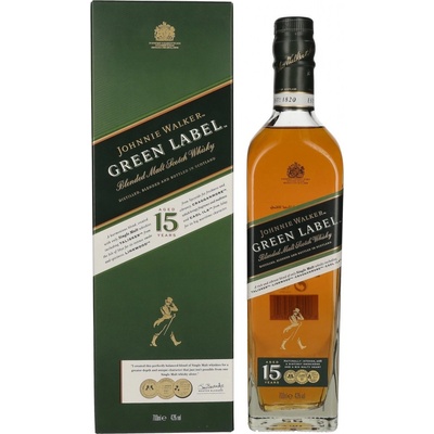 Johnnie Walker Green Label Whisky 15y 43% 0,7 l (tuba)