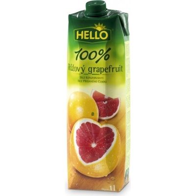 Hello růžový Grapefruit 100% 1 l