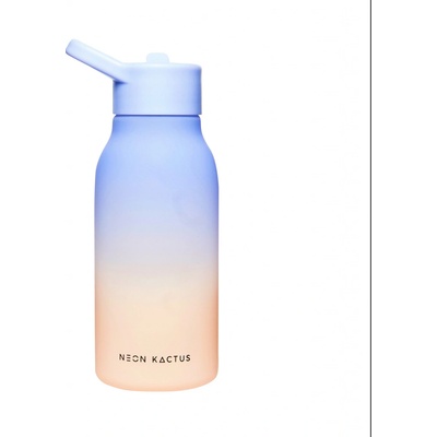 Neon Kactus Dětská nerezová láhev fialovo oranžová 340 ml