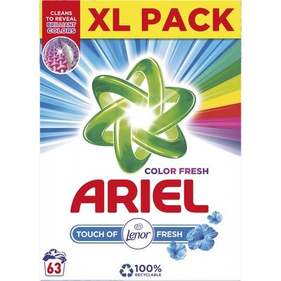 Ariel Touch of Lenor prací prášek 63 PD 4,725 kg – Hledejceny.cz