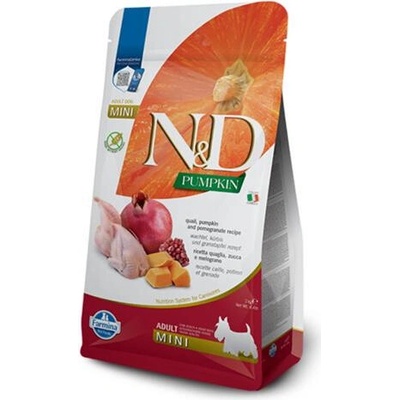 N&D Grain Free Pumpkin adult mini prepelica & granátové jablko 2 kg