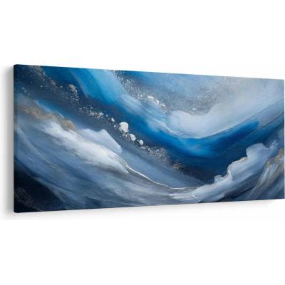 Obraz - Abstrakcia oceánu, jednodielne 200x100 cm