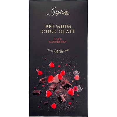 Spiriti Hořká 61% s kousky malin 80 g