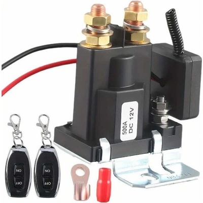 Relé, stýkač, prepojovač batérií 12V/500A s diaľkovým ovládaním
