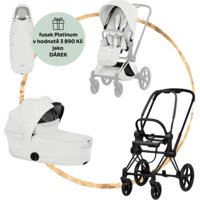 Cybex Kombinovaný Priam 2026 Style Matt Black Off White + fusak Platinum