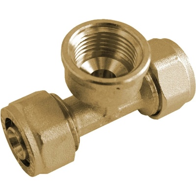Kirchhoff T-kus 16 mm x 18,7 mm (1/2 vnitřní závit) x kompresní fitinka 16 mm pro MSVR blank