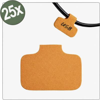 Quadrios 26CA787 26CA787 kabelové značení 40 x 20 mm Barva aktivního pole: oranžová počet štítků: 25