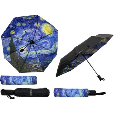 Deštník skládací automatický Carmani Hvězdná noc Vincent Van Gogh