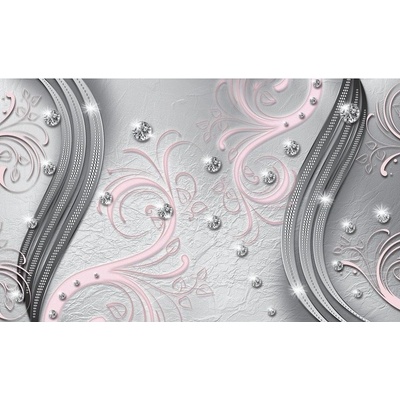 Preinterier FT3702 Fototapeta na stenu Ružovo diamantový ornament vlies 104cm x 70cm