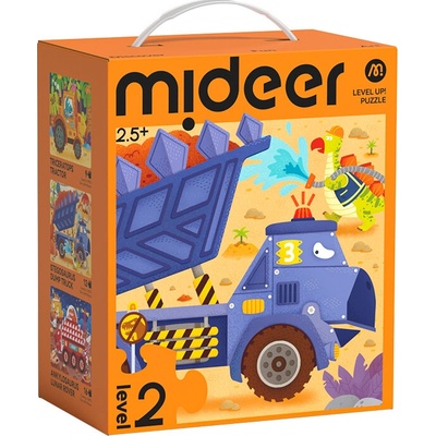 Mideer LEVEL UP! 02 Dinosaury v akcii 3v1 9 12 16 dielov