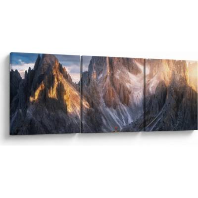 Obraz - Horská panoráma, trojdielne 120x40 cm