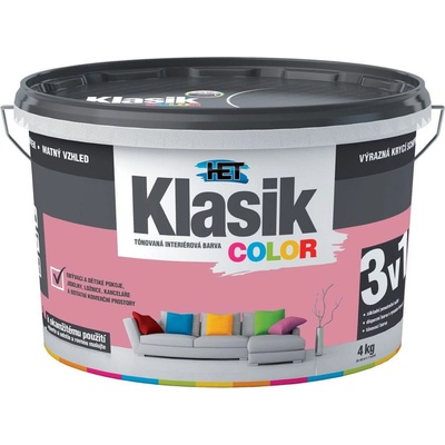 Het Klasik color 4kg 0837 růžový