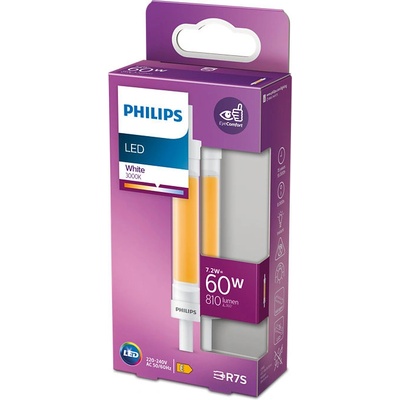 Philips Lighting 871951430381200 LED EEK2021 E A G R7s tvar tyče 8 W = 60 W teplá bílá