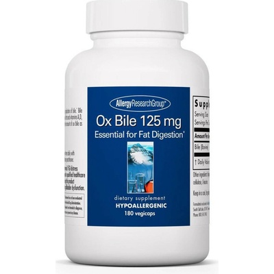 Allergy Research Group Ox bile 125mg hovězí žluč 180 kapslí