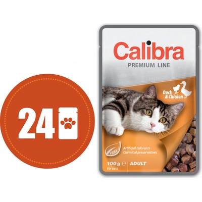 Calibra Premium Line Adult Duck & Chicken 24 x 100 g
