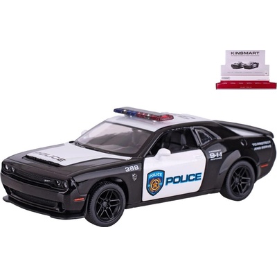 Kovový model Dodge Challenger SRT Demon 170 Police – Kinsmart 1:40