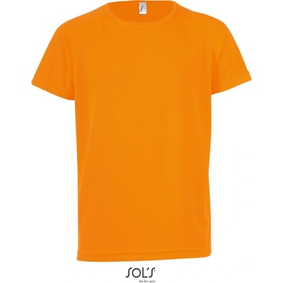 Sol's Collection tričko Sporty Kids COT-25116604485 Oranžová neon