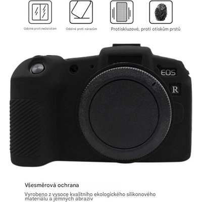 PULUZ silikónové puzdro pre Canon EOS R - čierne