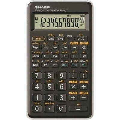 SHARP "EL-501TBWH", černo-bílá