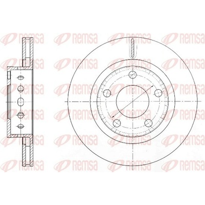 REMSA Brzdový kotúč 6136310