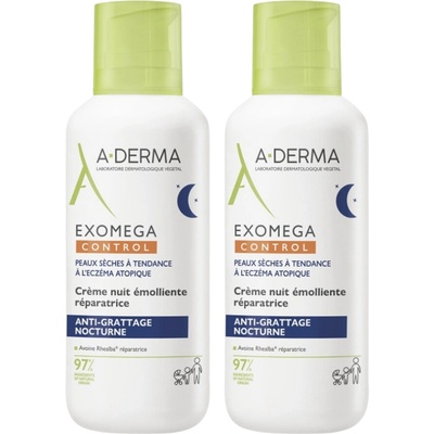 A-DERMA Exomega CONTROL Regener.noční krém 2x400ml – Hledejceny.cz