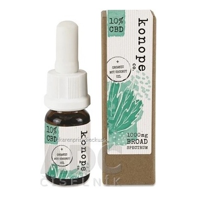 konope co. 10% + ORANICKÝ MCT KOKOSOVÝ OLEJ 10 ml