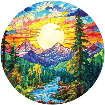 ART PUZZLE Alpské vitráže 570 dielov