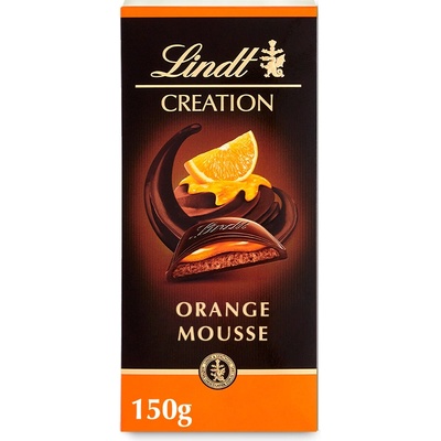 Lindt CREATION horká čokoláda so šľahanou horkou čokoládou a pomarančovou náplňou 150 g
