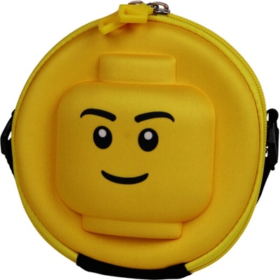 LEGO minifigures Heads okrúhla 3D crossbody taška