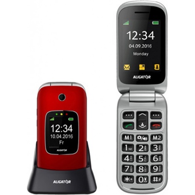 ALIGATOR V650 Senior červeno-stříbrná – Hledejceny.cz