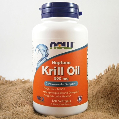Now Foods Krill Oil Neptune olej z krilu 500 mg 120 softgel kapsúl