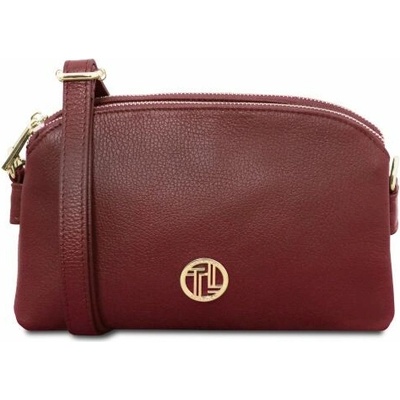 Tuscany Leather kožená crossbody kabelka Lily Bordová