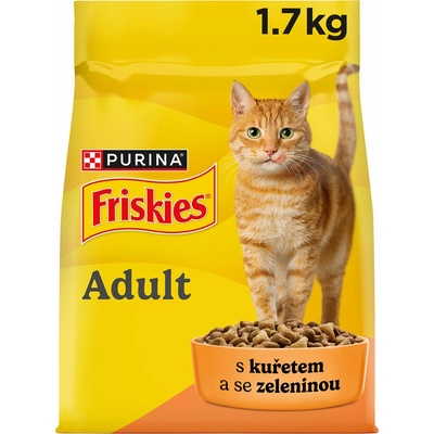 Friskies Adult Cat s kuracím a zeleninou 1,7 kg