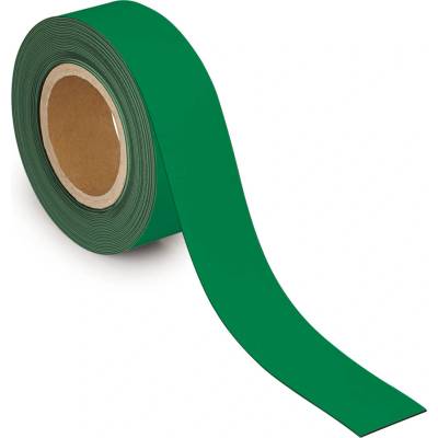 Denios Magnetická označovacia páska 10 m x 50 mm x 1 mm zelená