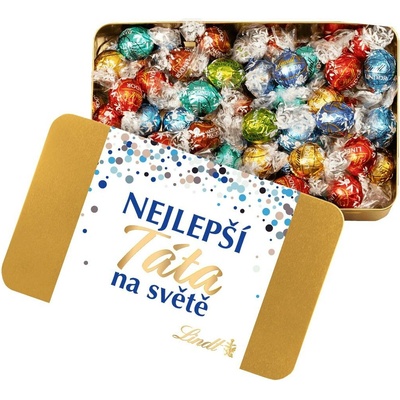 Lindt Lindor v plechovce Dárek ke Dni otců 0,7 kg