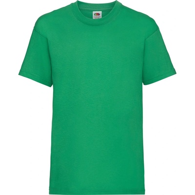 Fruit of the Loom tričko Kids Valueweight T COT-161033520a3 Zelená kelly