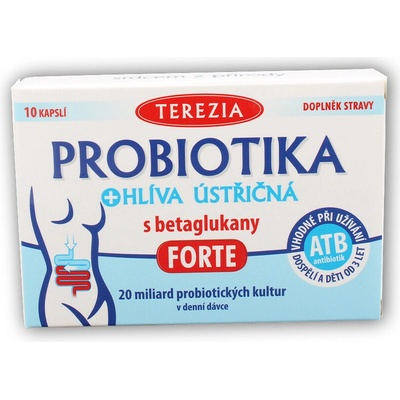 Terezia Company probiotika + hlíva ústřičná s betaglukany Forte 10 kapslí – Hledejceny.cz