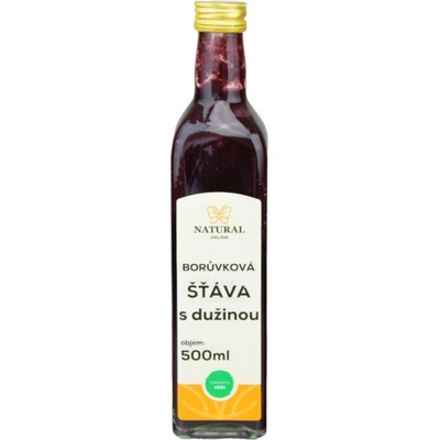 Natural Borůvková šťáva s dužinou 0,5 l