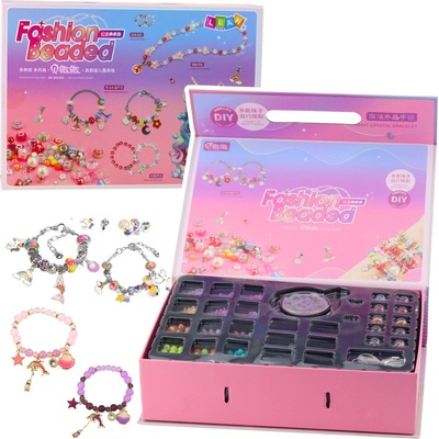 LEAN Toys 23400 Sada korálků a přívěsků pro tvorbu bižuterie – Hledejceny.cz