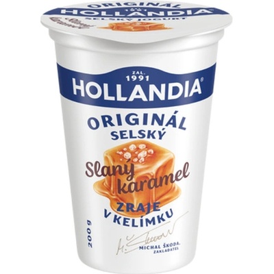 Hollandia Jogurt selský slaný karamel 200 g