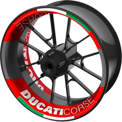 M-Style dvoudílné polepy na kola DUCATI CORSE – Hledejceny.cz