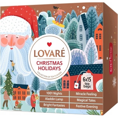Lovare zmes 90 čajov "Christmas Holidays Tea Set"