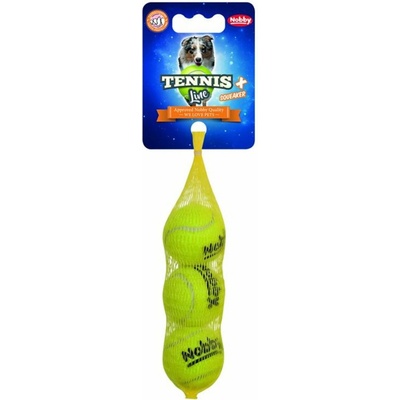 Nobby tenisový loptička s pískátkem 4,5 cm 3 ks