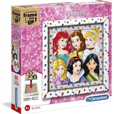 CLEMENTONI Frame Me Up: Disney princezny 60 dílků