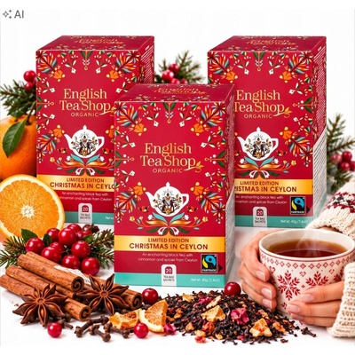 Vianočná sada čajov English Tea Shop 20x2g DARČEK