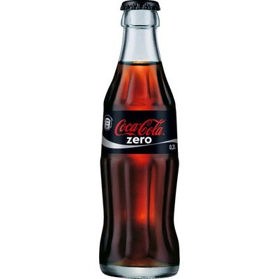Coca Cola Zero ve skle 330 ml