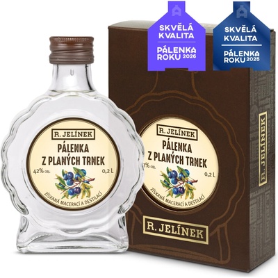 Rudolf Jelínek Trnkovice Budík 42% 0,2 l (dárčekové balenie)